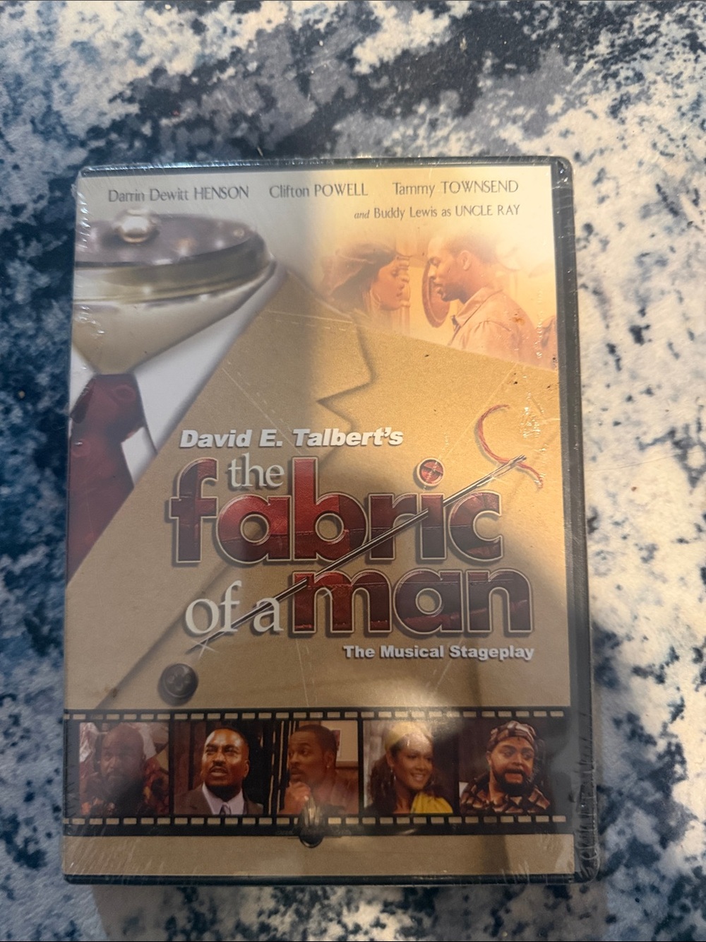 David E. Talbert's The Fabric of‎ a Man DVD - Gold & Brown Cover